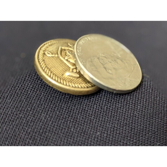 RARE Bronze brass Ralph POLO set 12 Gold Blazer Suit Jacket Replacement Buttons - Picture 4 of 6